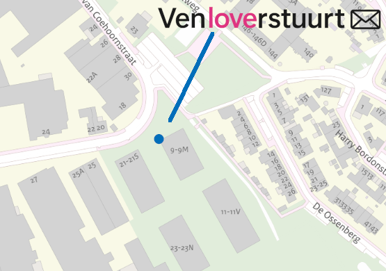 Kaart van locatie Venloverstuurt